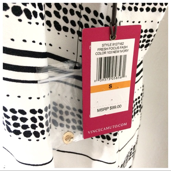 NWT Vince Camuto Sleeveless Stripe Tunic Dress - Picture 7 of 7